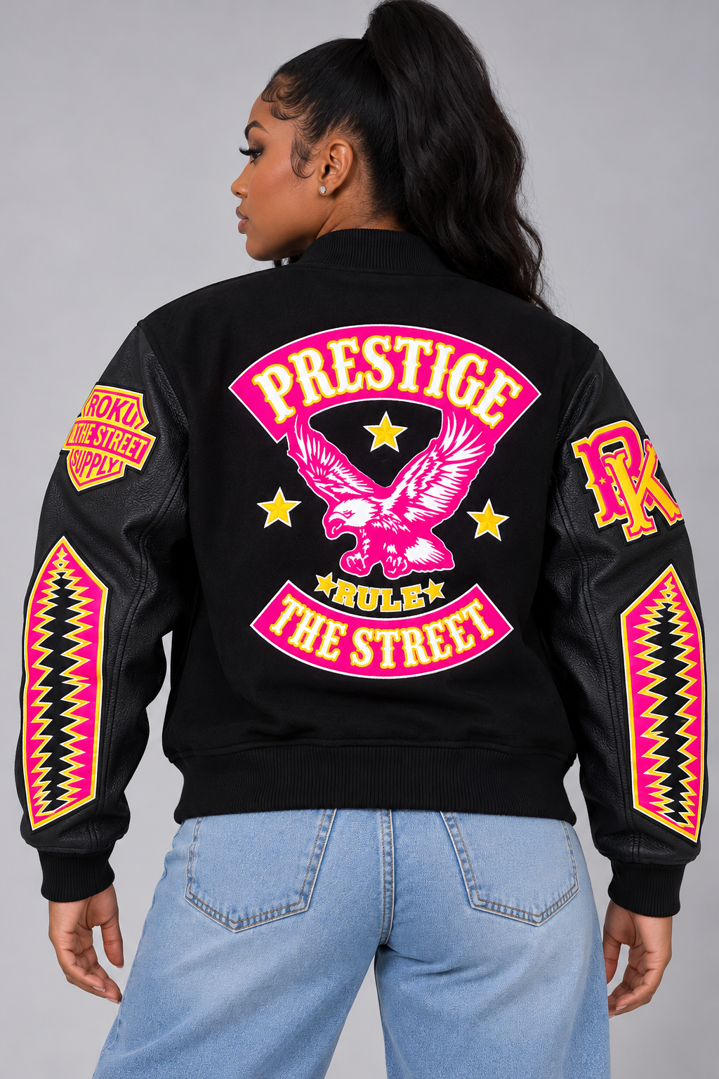Roku Studio Women's "Prestige" Wool Varsity Jacket