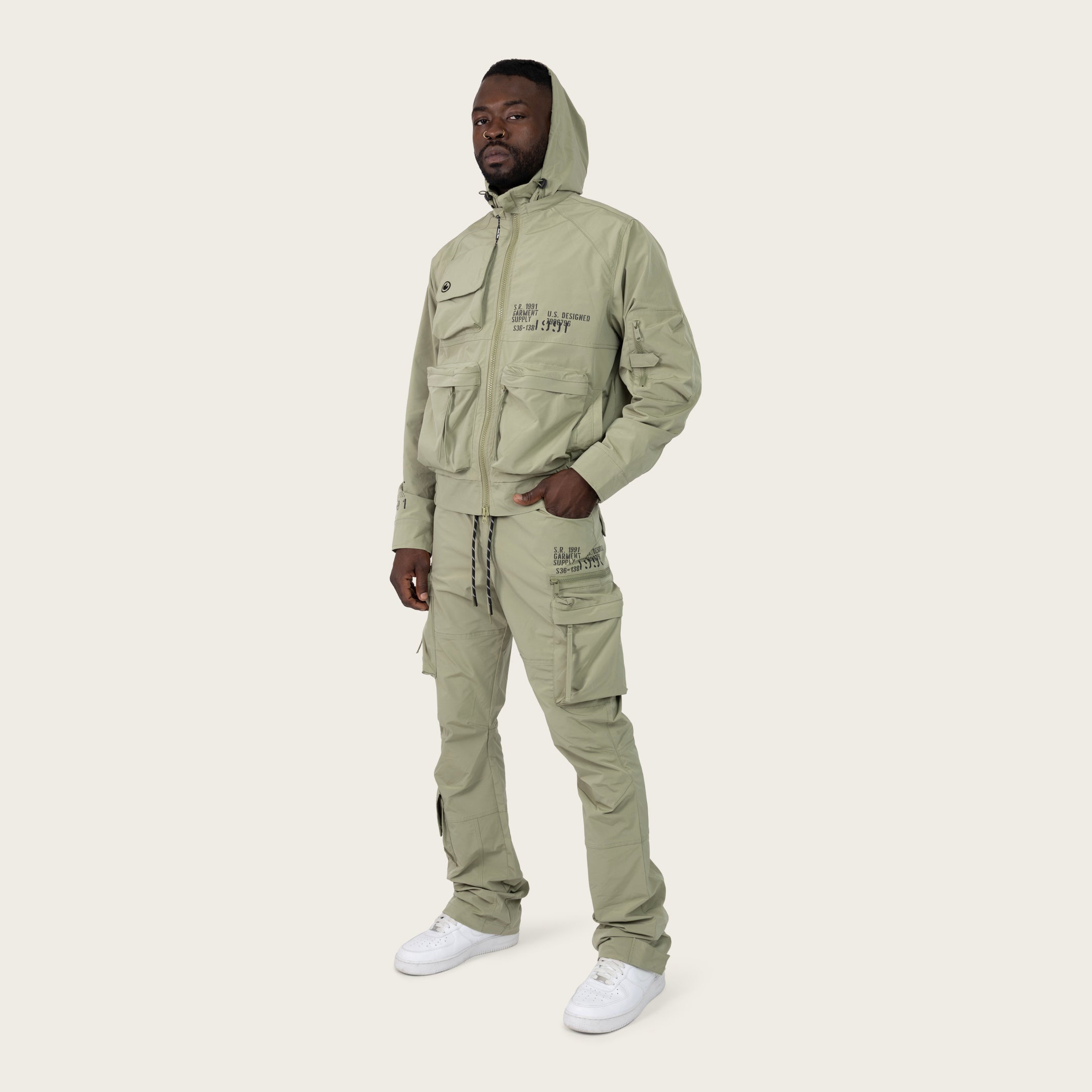 Smoke Rise Utility Windbreaker Jacket