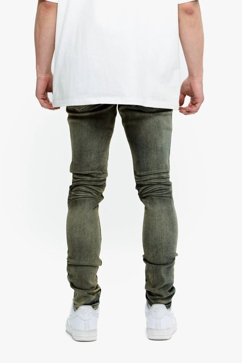 Valabasas Skinny Jean "Mr. Flex" - Brown/Blue Vintage Washed