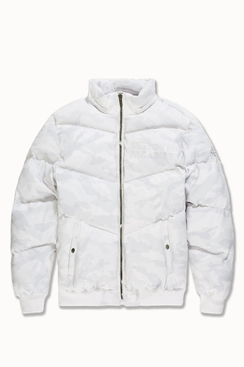 See You In Paradise "The Wild One" Puffer Leather Jacket