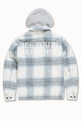 See You In Paradise Flannel Hooded Shacket