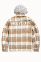 See You In Paradise Flannel Hooded Shacket