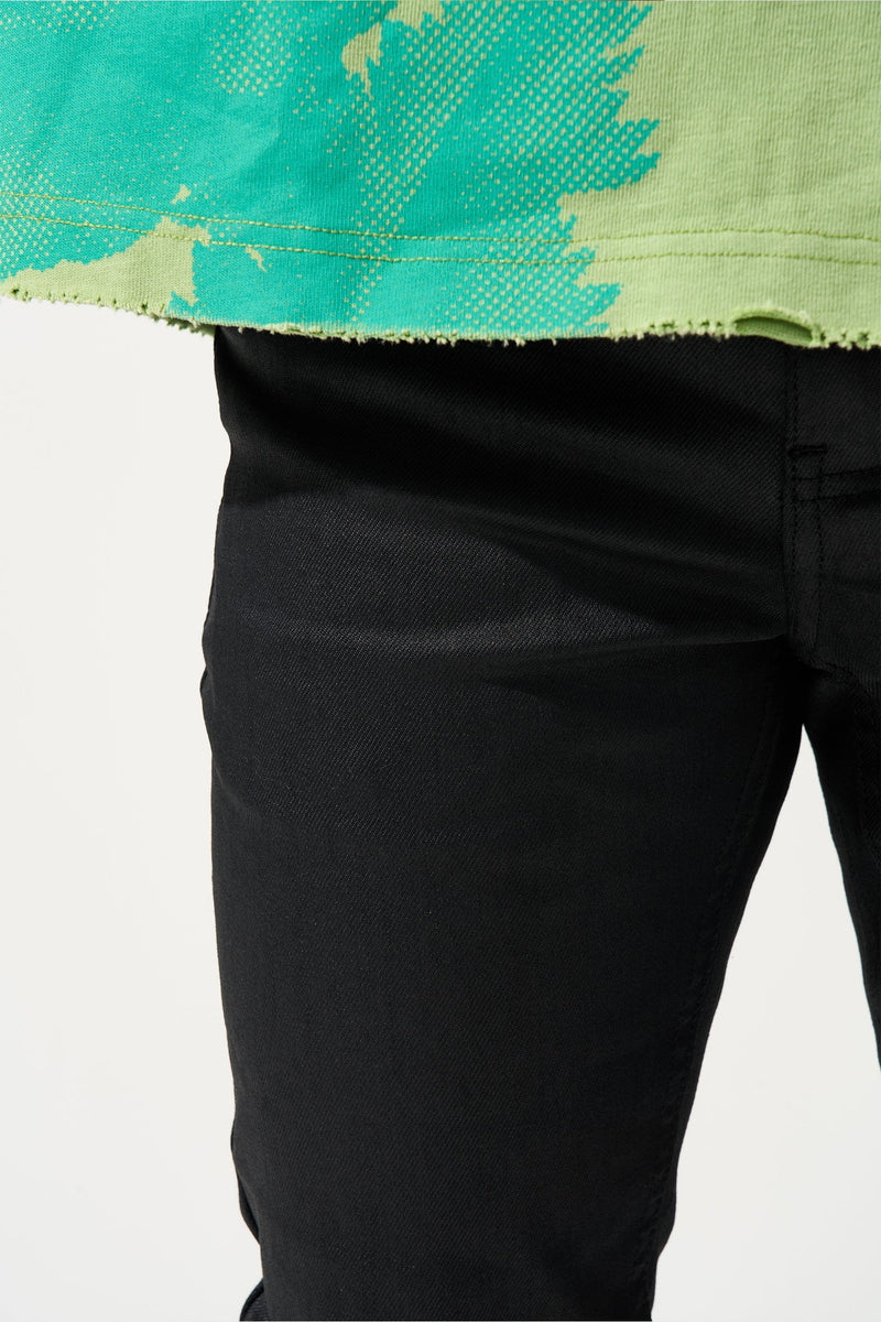 Serenede "Caviar 7" Wax Jet Black Jeans