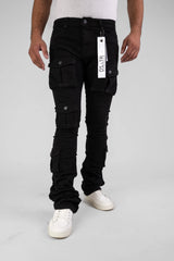 Disaster Super Stretch Denim Cargo Stacked Jean