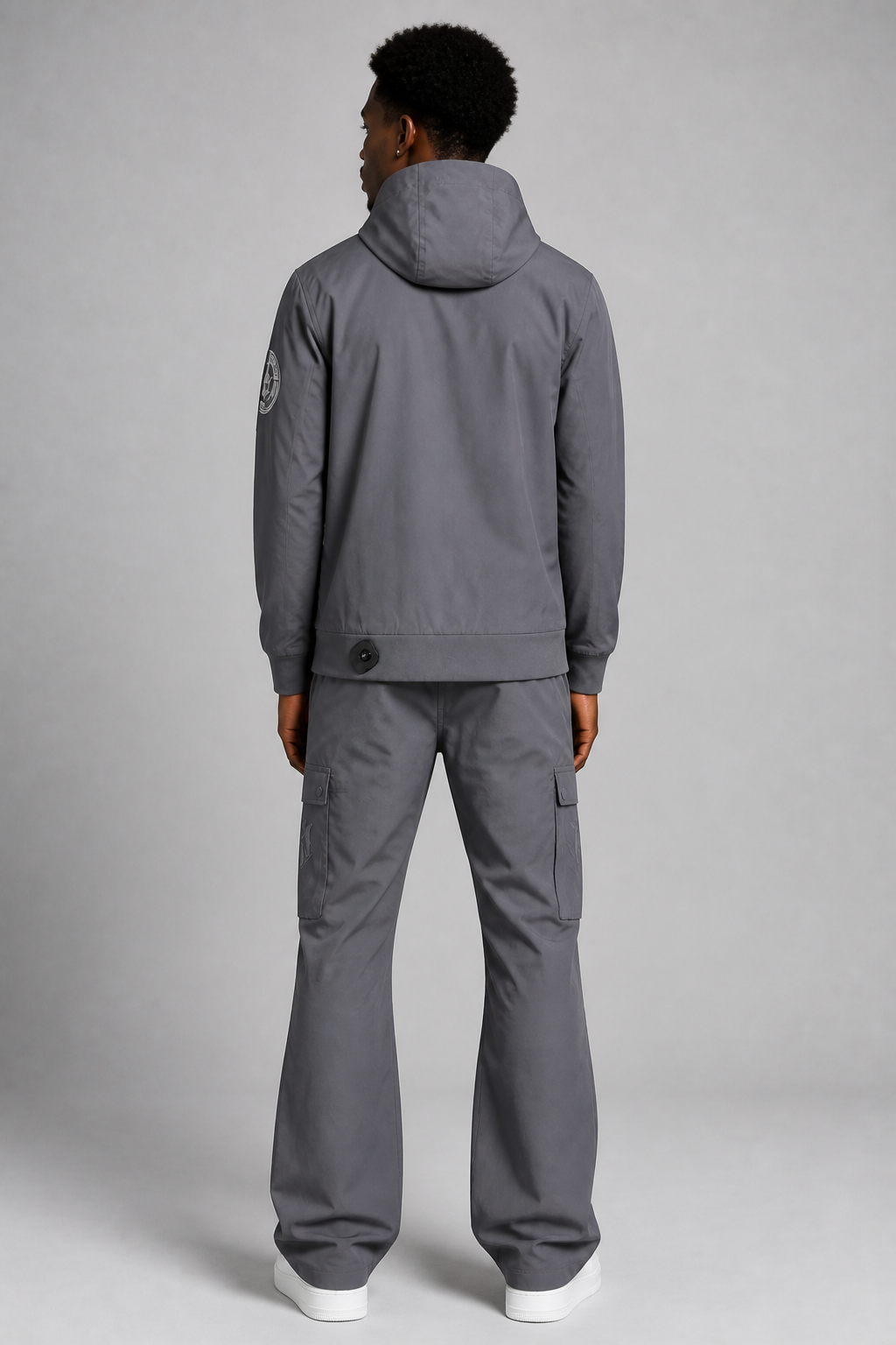 Makobi "Adorni Elite Club" Nylon Windbreaker Zip-up Hoodie Jacket