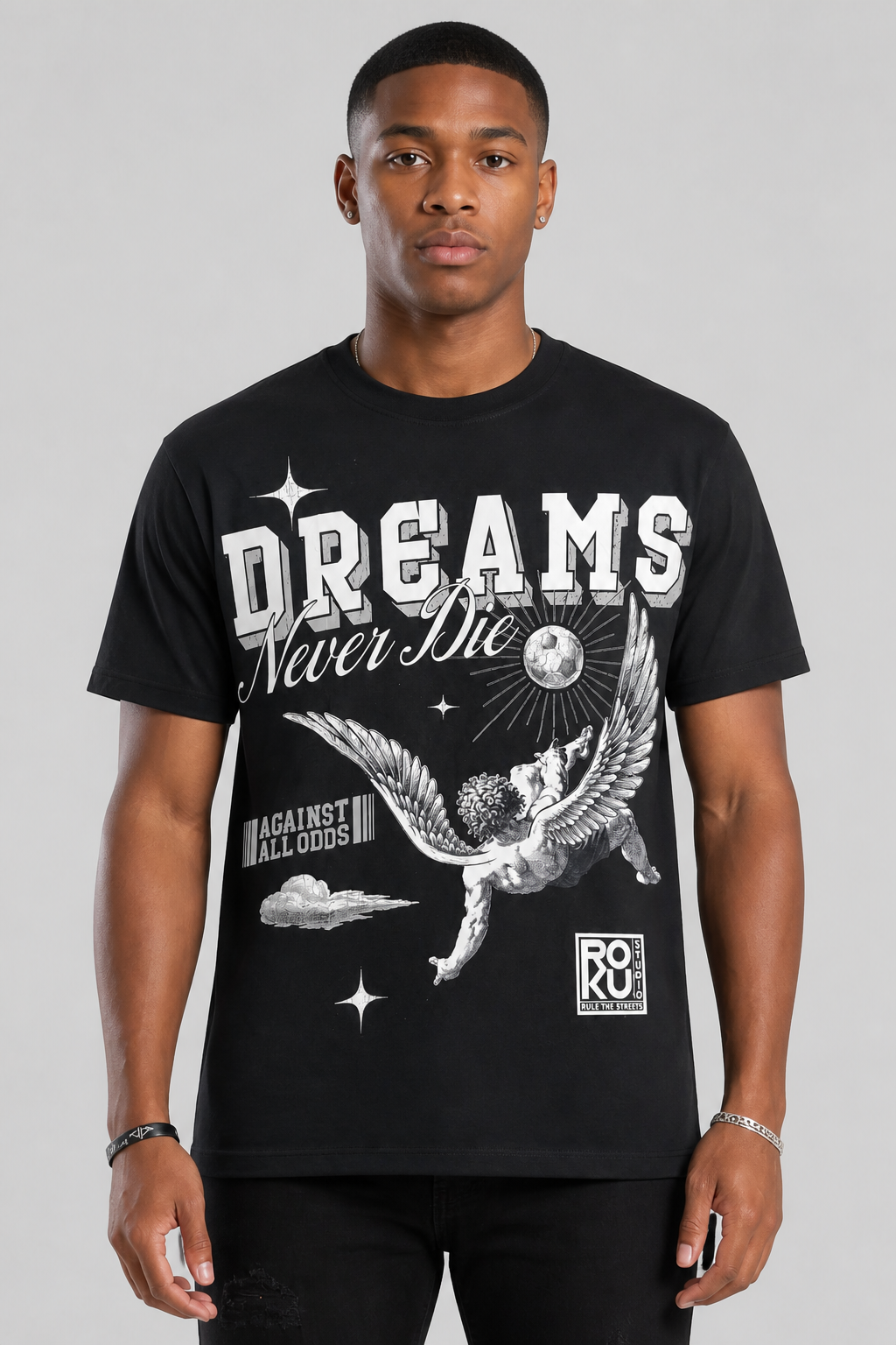 Roku "World Cup" Faded Boxy Tee
