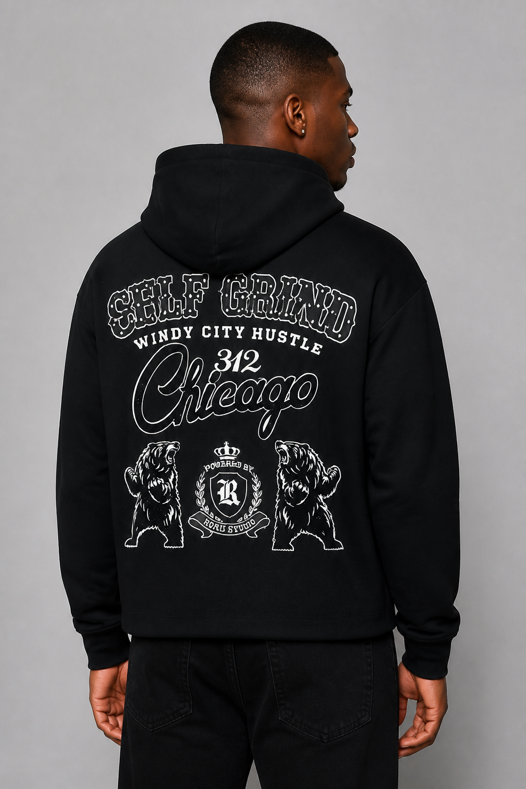 Roku Studio "Chicago" Cropped Hoodie