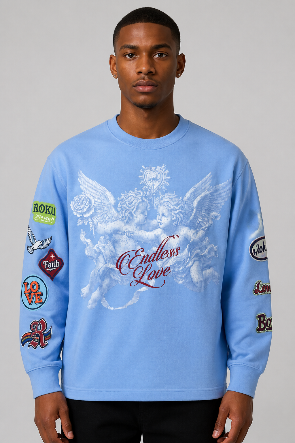Roku Studio "Devotion" Faded Crewneck