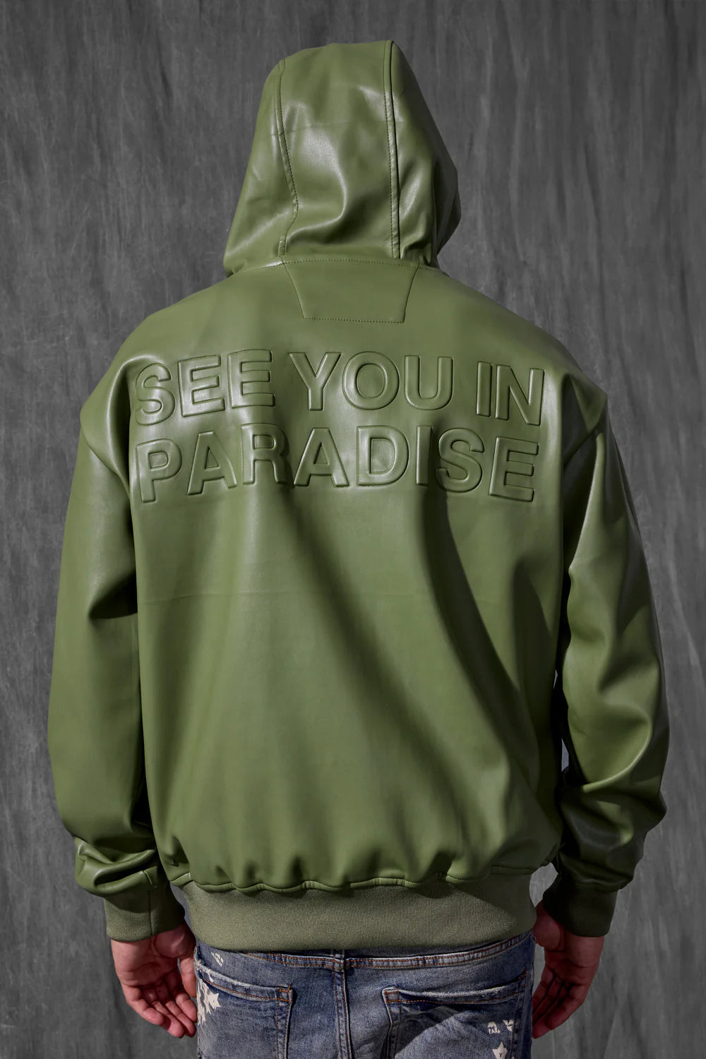 See You In Paradise Leather Hoodie Separate