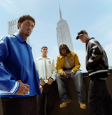 Avirex Jet Black (Black and White) Leather Icon Jacket