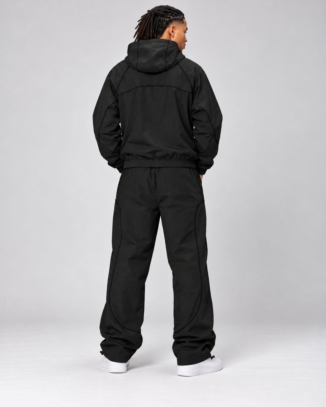 Rebel Minds Piping Nylon Track Suit