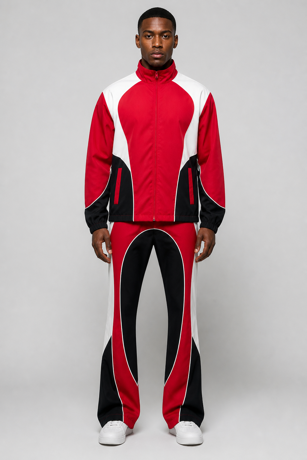Rebel Minds Ripstop Nylon Color Block Tracksuit