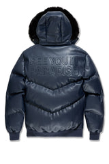 See You In Paradise "The Wild One" Puffer Leather Jacket