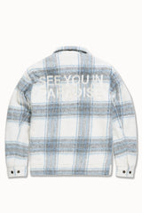 See You In Paradise Flannel Hooded Shacket