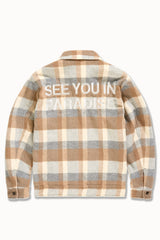See You In Paradise Flannel Hooded Shacket