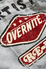 Jordan Craig "Local Dealer" Rhinestone Trucker Denim  Jacket