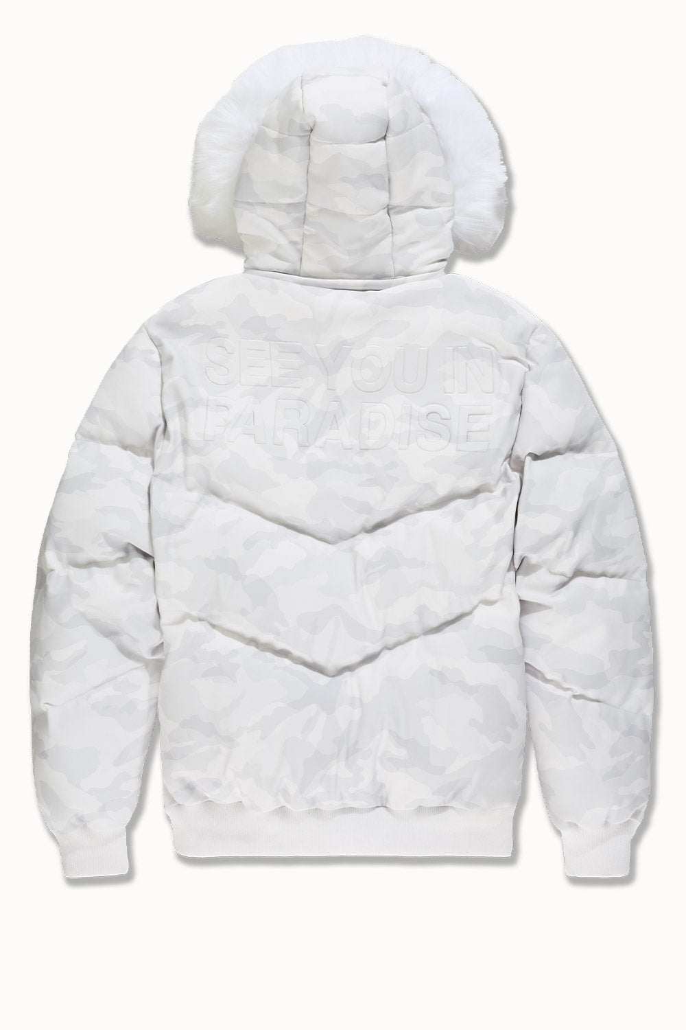 See You In Paradise "The Wild One" Puffer Leather Jacket