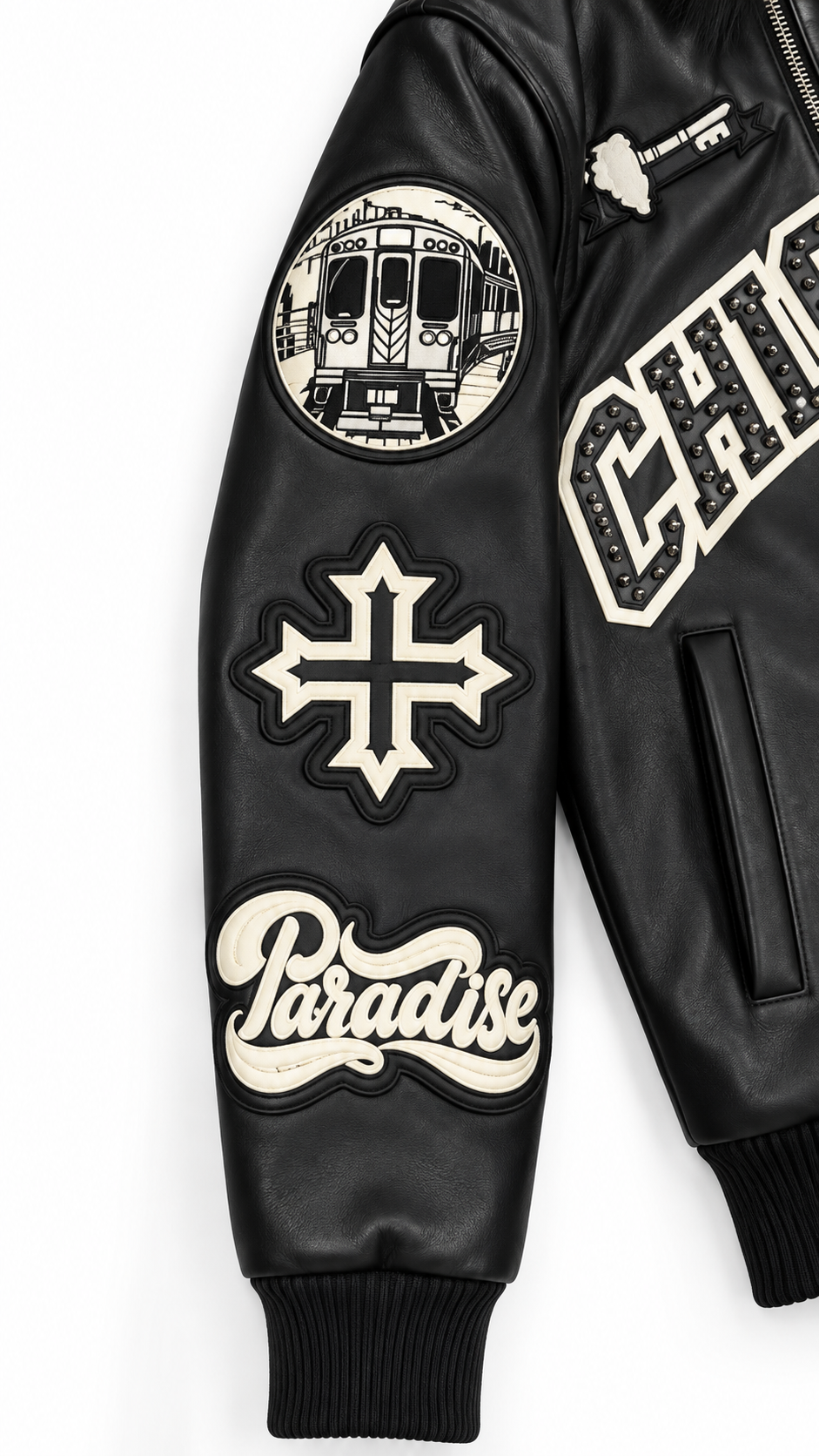 SYIP Exclusive Chicago Leather Jacket - Sox Colors