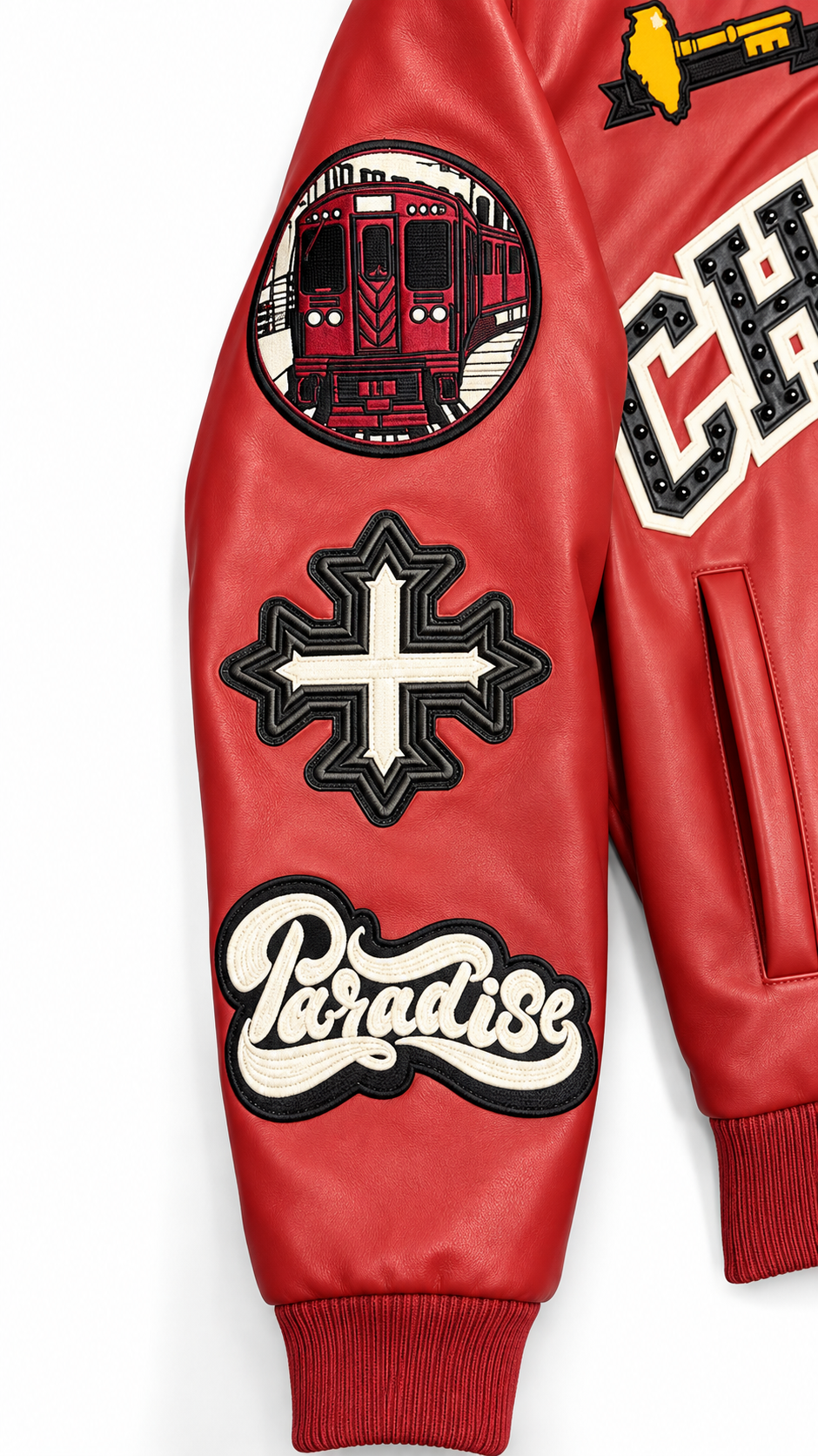 SYIP Exclusive Chicago Leather Jacket - Bulls Colors