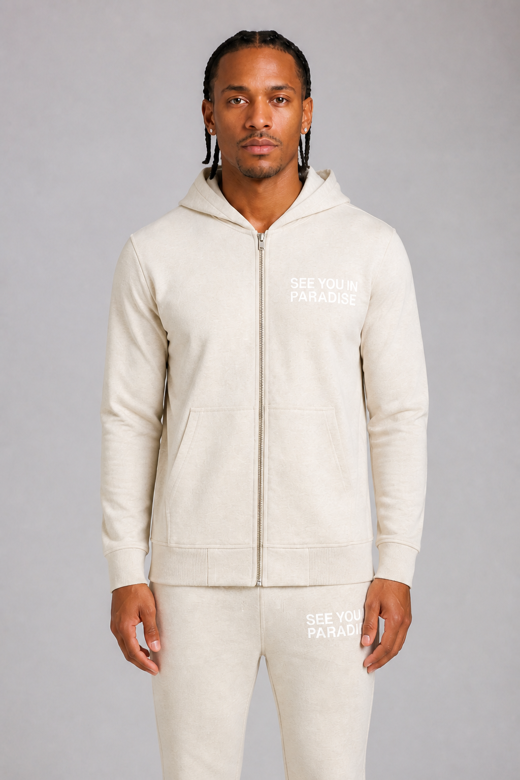 See You in Paradise French Terry Zip Hoodie & Stacks Jogging Suit