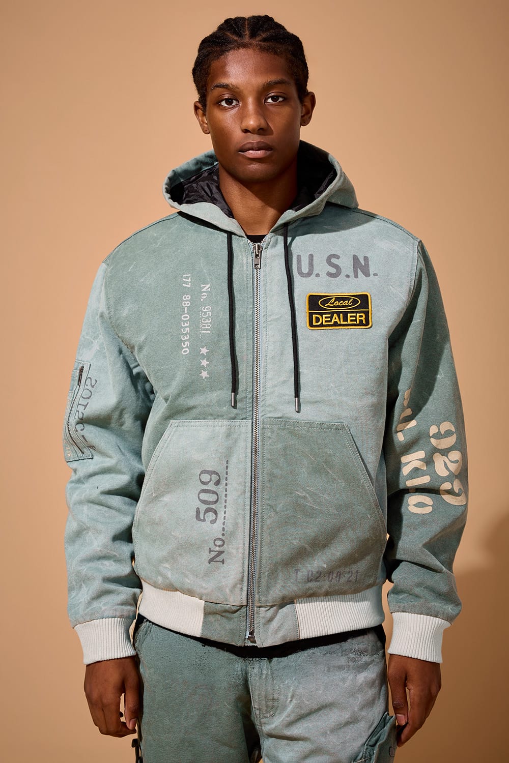 Jordan Craig "Pelham Bay Hooded Work Jacket"