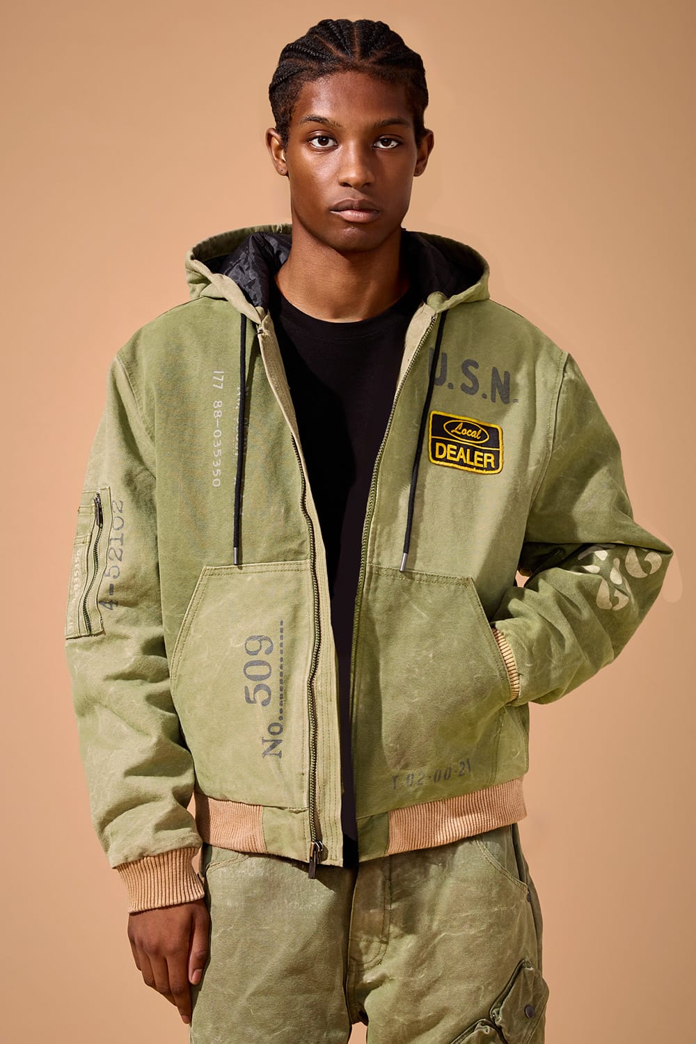 Jordan Craig "Pelham Bay Hooded Work Jacket"