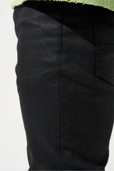 Serenede "Caviar 7" Wax Jet Black Jeans