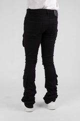 Disaster Super Stretch Denim Cargo Stacked Jean