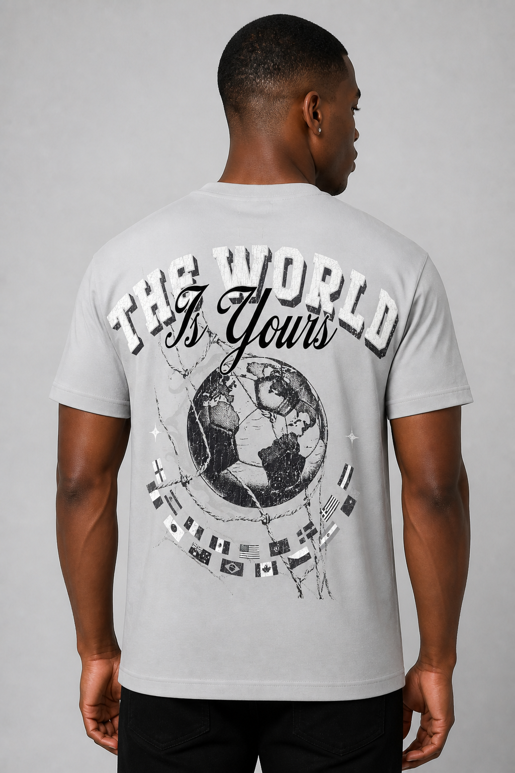 Roku "World Cup" Faded Boxy Tee