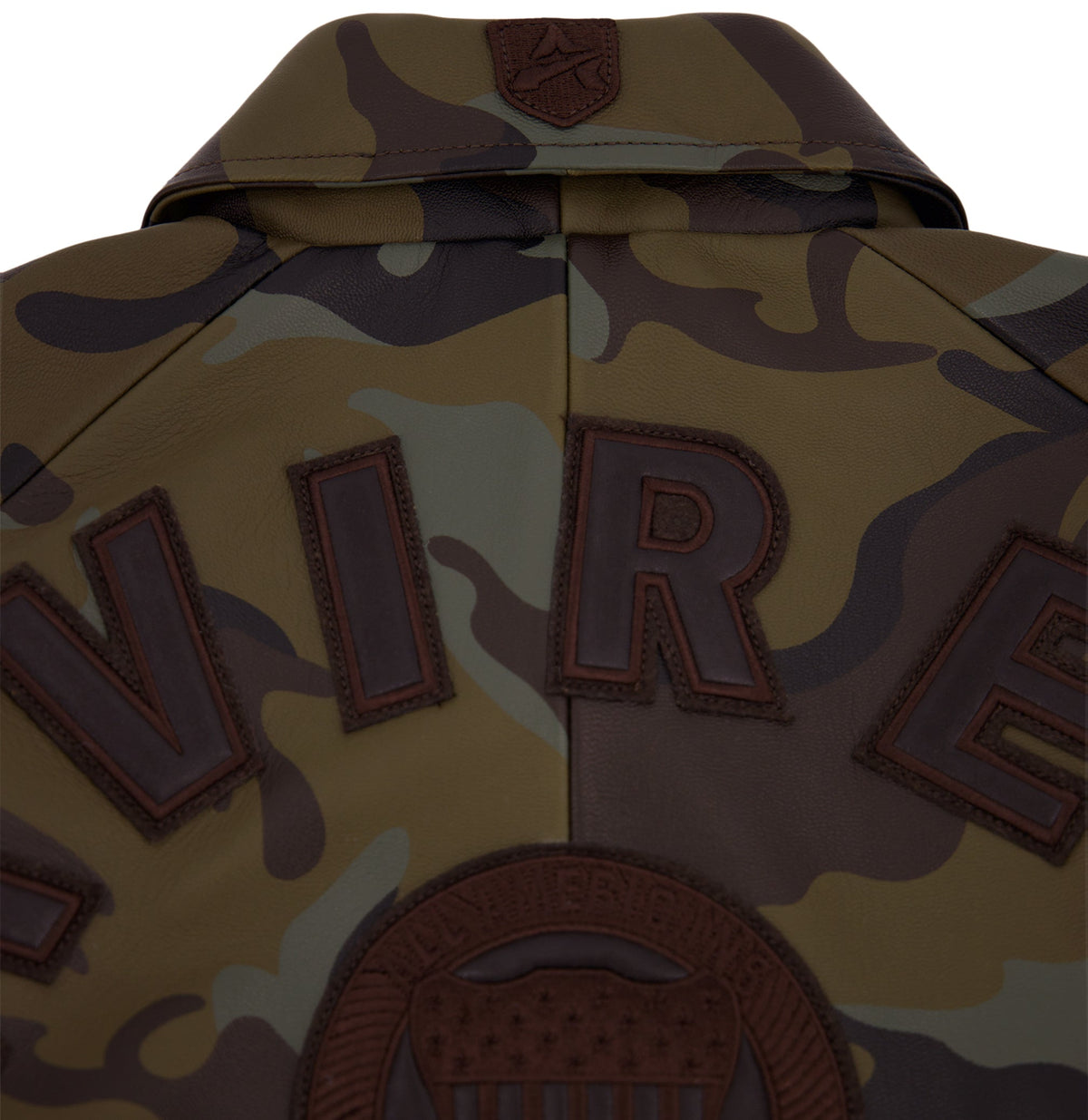 Avirex "Icon" Leather Jacket - Camo
