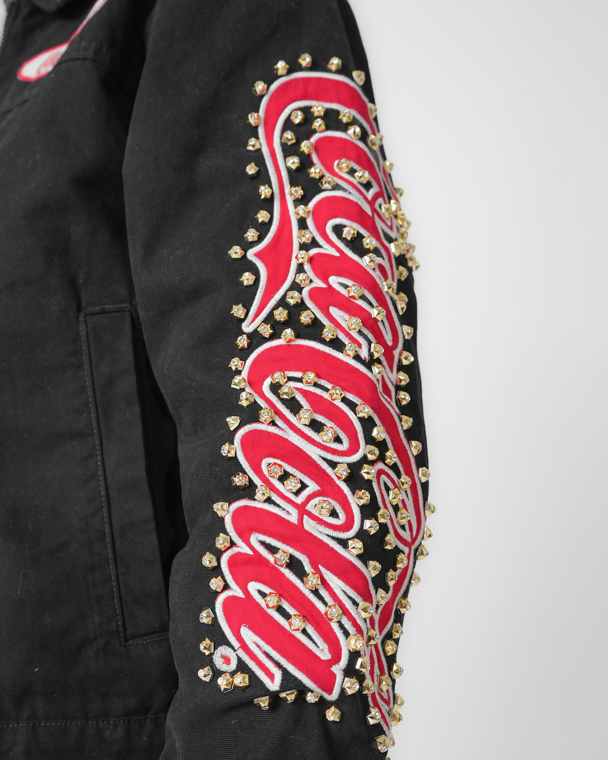 Preme "Coca-Cola Legacy" Twill Embellished Regular Fit Denim Jacket