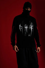 RTA Lawrence Long Sleeve Tee - Black Cyber Siglism "LOST FREQUENCIEZ"