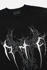 RTA Lawrence Long Sleeve Tee - Black Cyber Siglism "LOST FREQUENCIEZ"