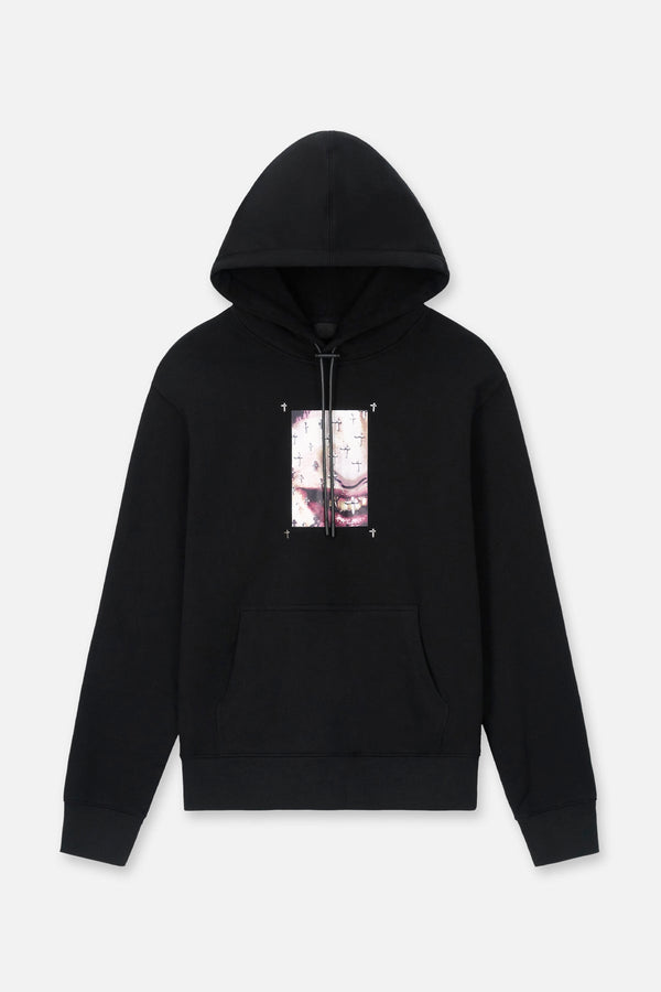 RTA Dion Hoodie Black Cross Grillz "LOST FREQUENCIEZ"