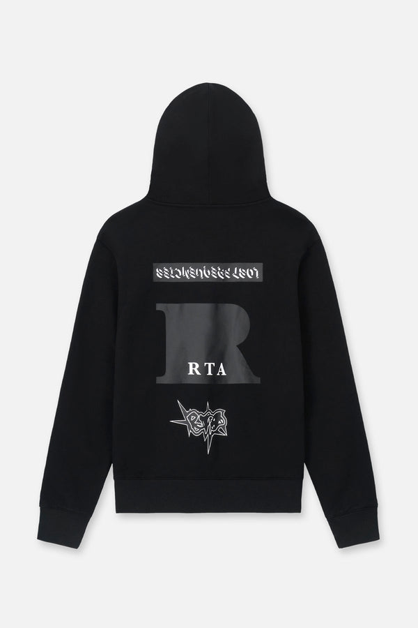 RTA Dion Hoodie Black Cross Grillz "LOST FREQUENCIEZ"