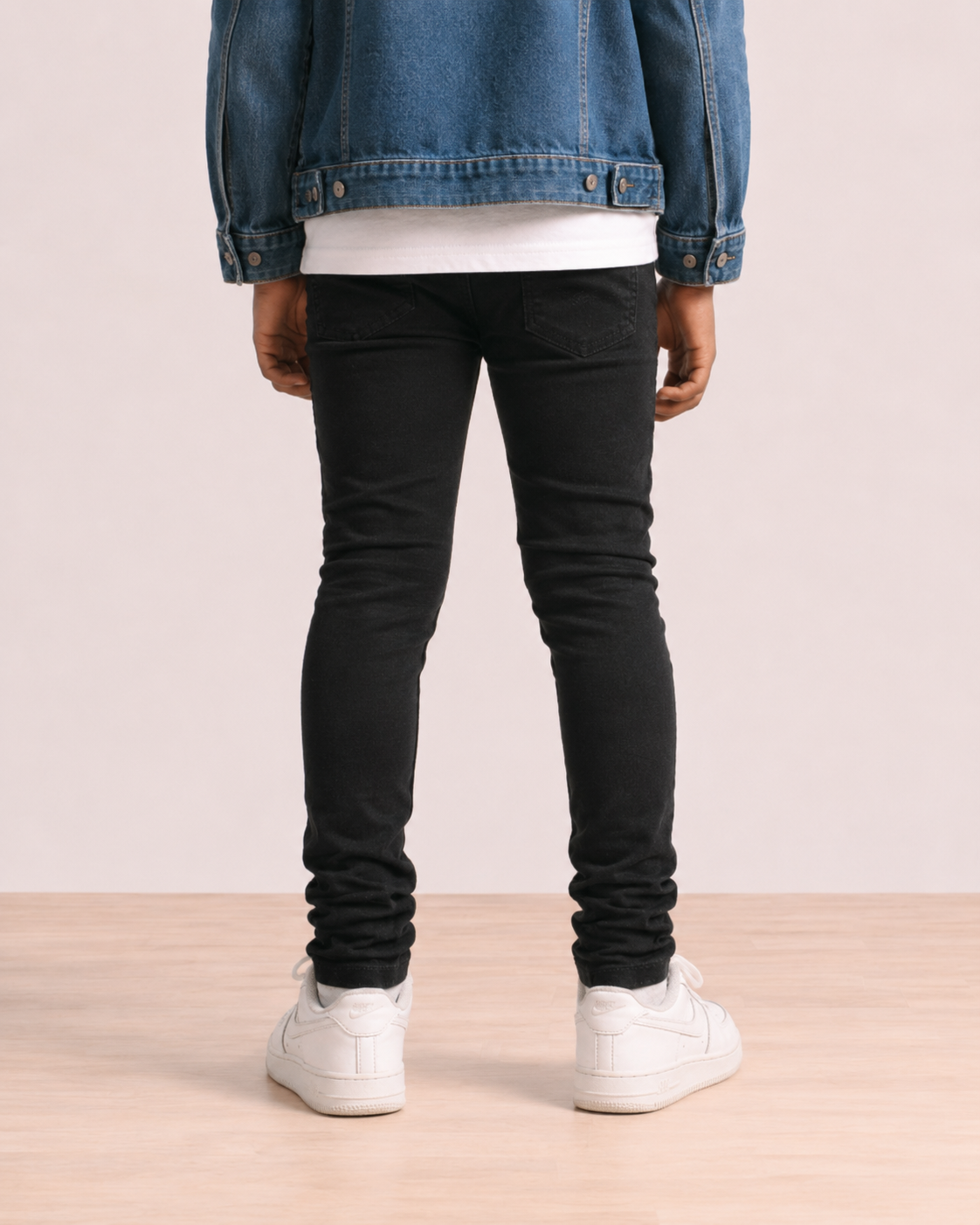 Premium Disaster Kids Skinny Jeans Black Rips