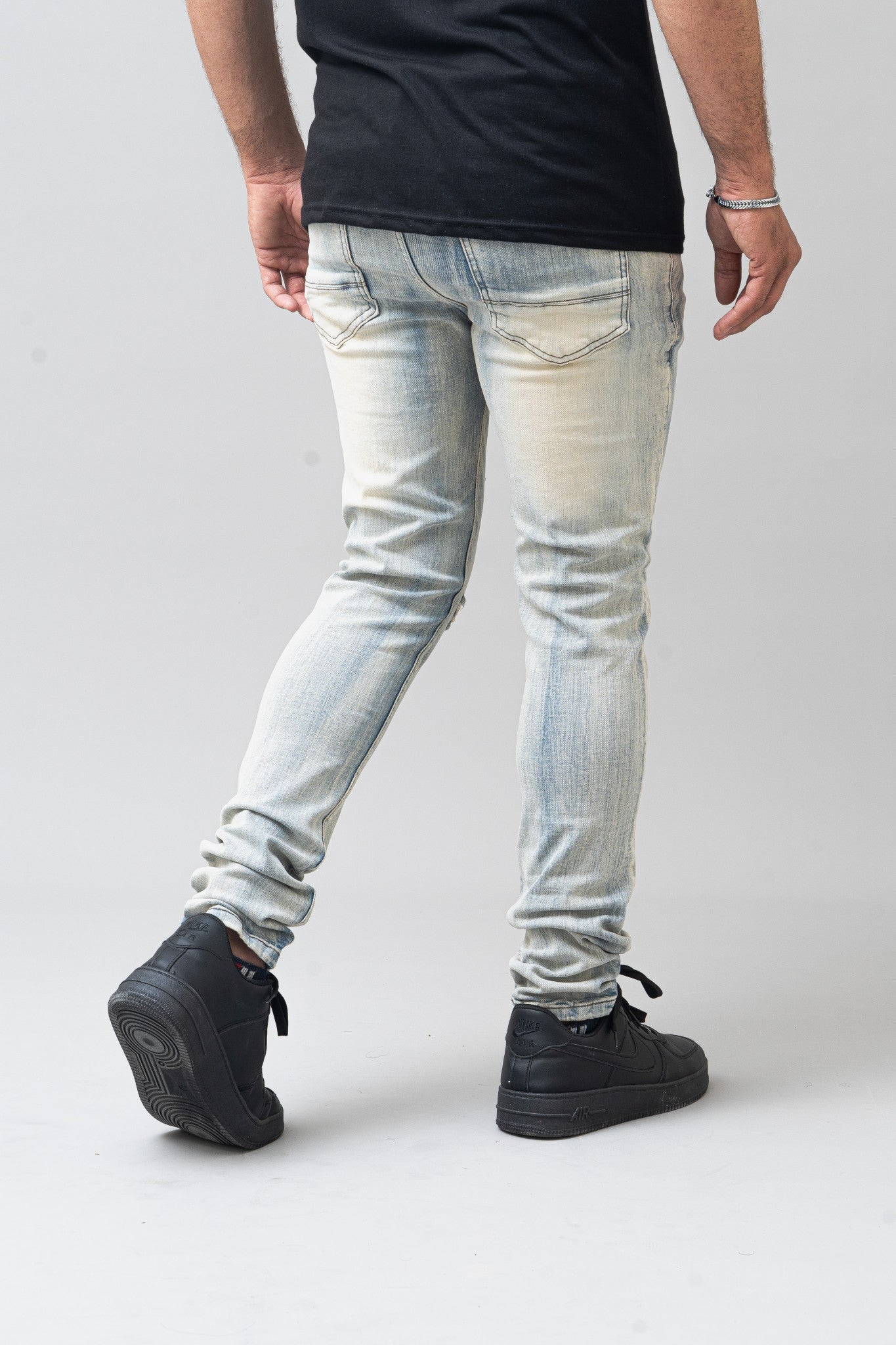Premium Disaster "Light Vintage" Ultra Skinny Stretch Denim