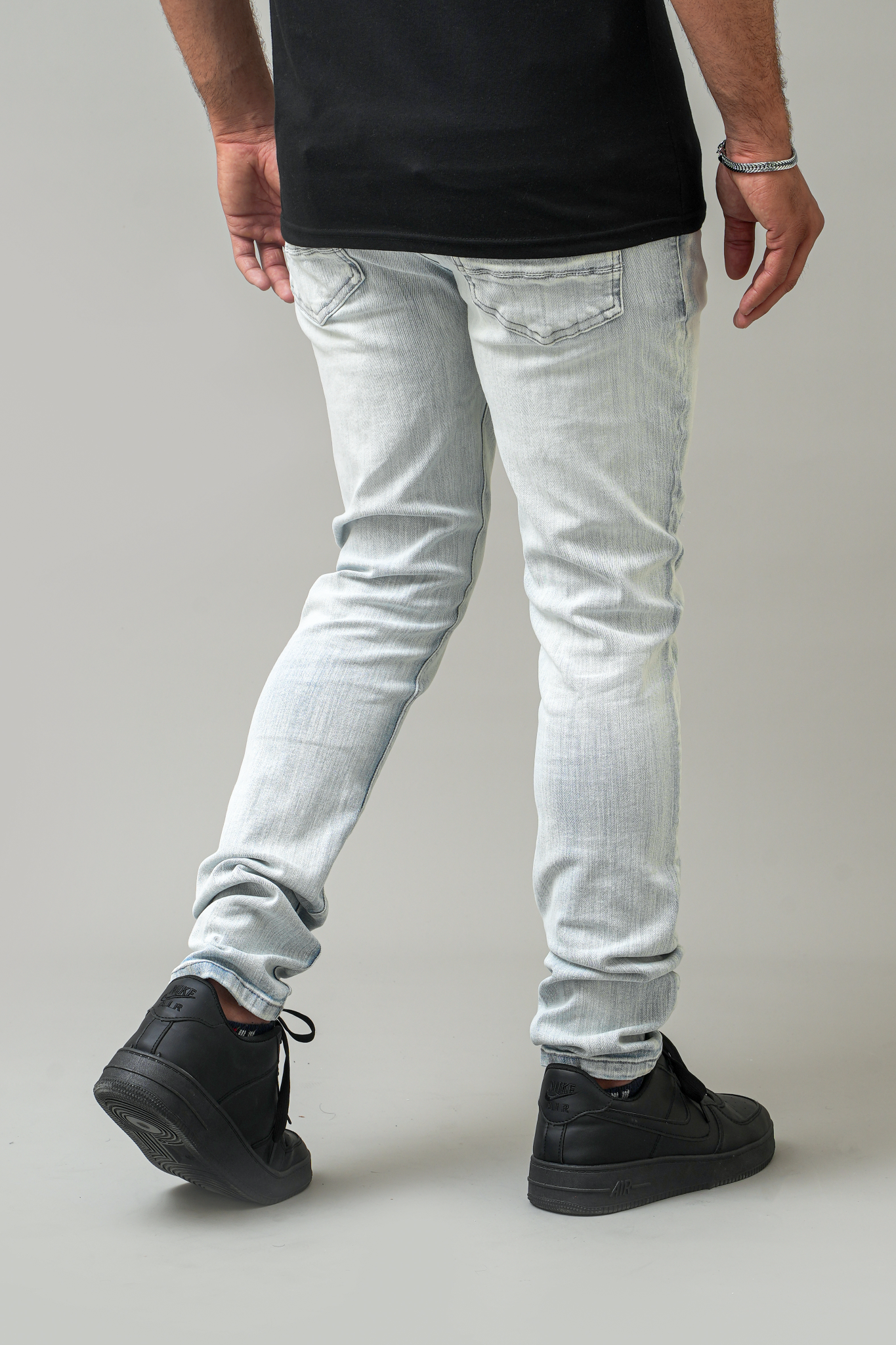 Premium Disaster "Ice Blue" Ultra Skinny Stretch Denim