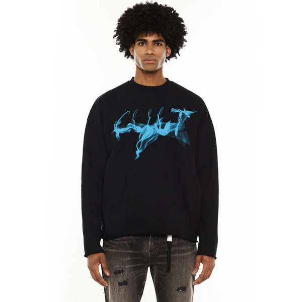 Cult of Individuality Novelty Fleece Crew Sweatshirt