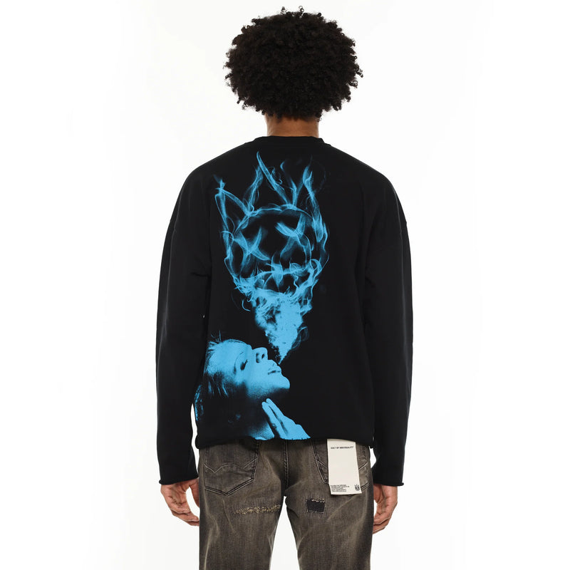 Cult of Individuality Novelty Fleece Crew Sweatshirt