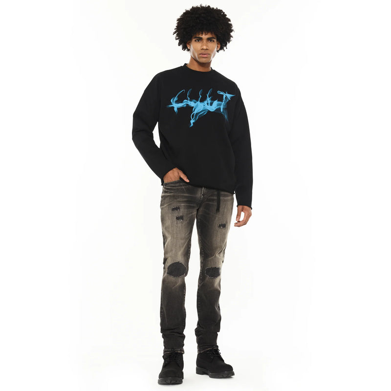 Cult of Individuality Novelty Fleece Crew Sweatshirt