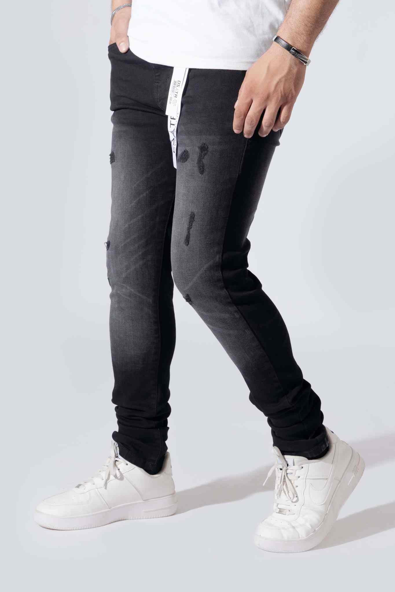 Disaster Ultra Skinny Stretch Denim - Black