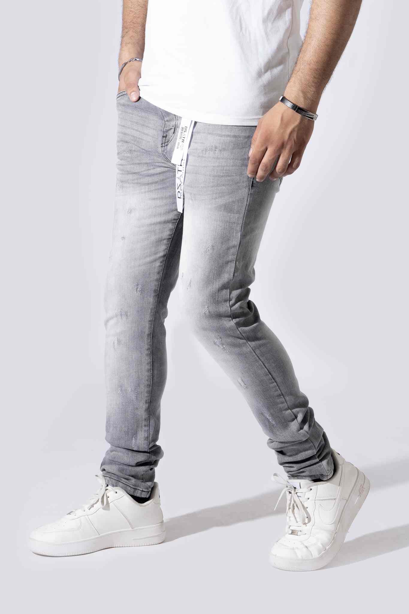 Disaster Ultra Skinny Stretch Denim - Grey