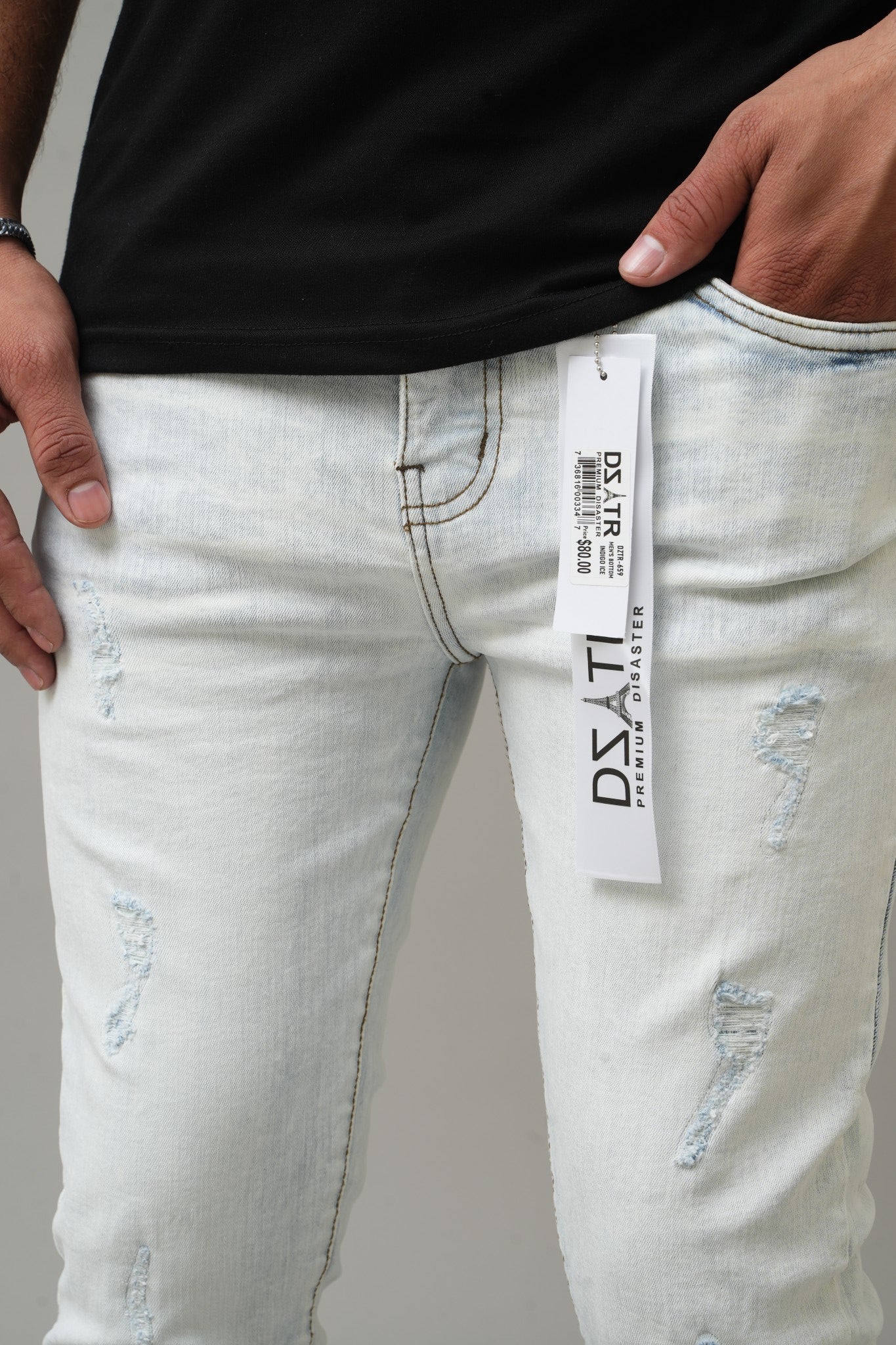 Premium Disaster "Indigo Ice" Ultra Skinny Stretch Denim