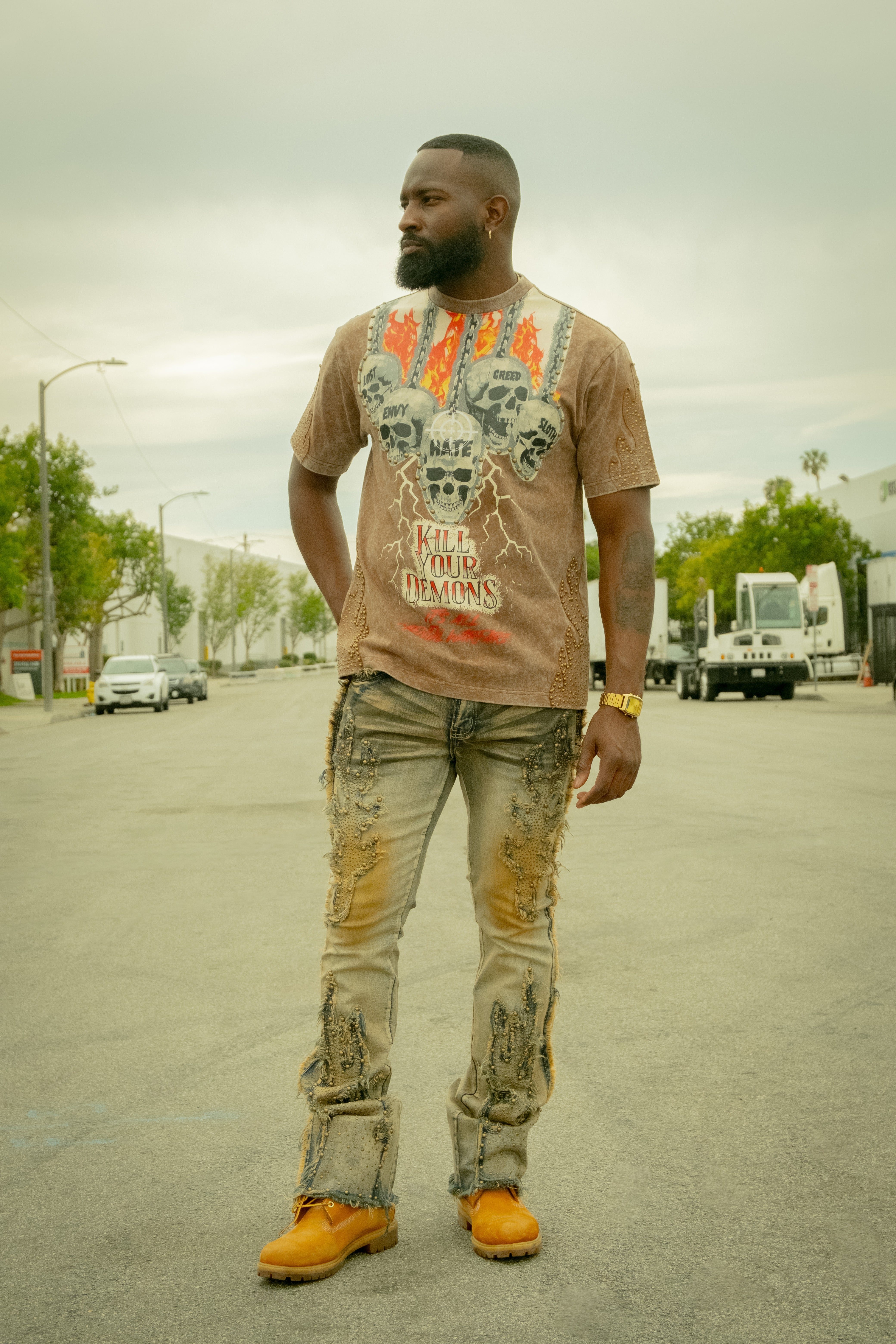 Makobi "Tesoro" Stacked Jeans