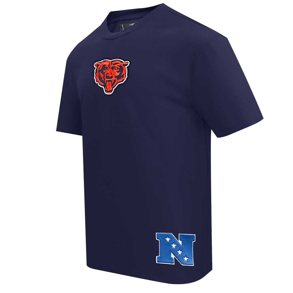 Pro Standard Chicago Bears Wingspan CJ Drop Shoulder Tee - Navy