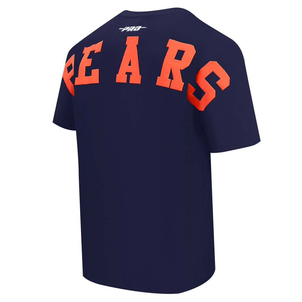 Pro Standard Chicago Bears Wingspan CJ Drop Shoulder Tee - Navy