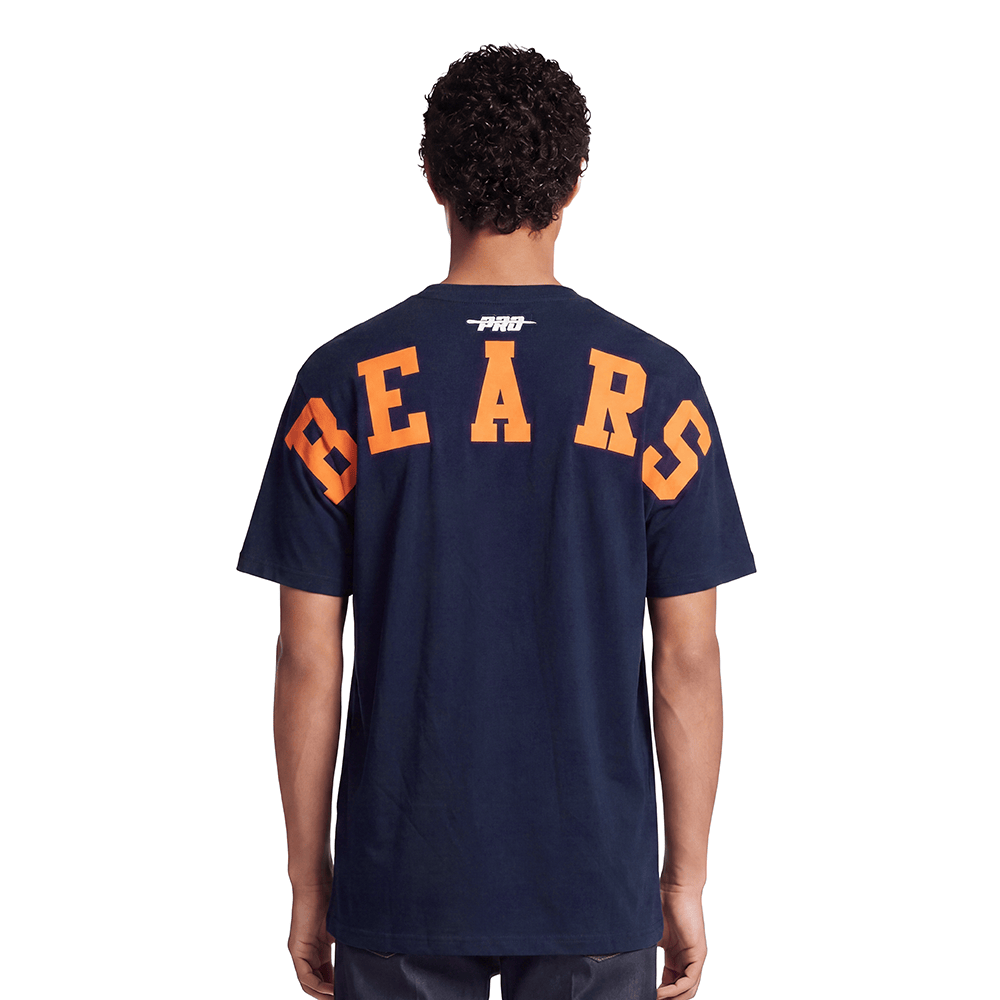 Pro Standard Chicago Bears Wingspan CJ Drop Shoulder Tee - Navy