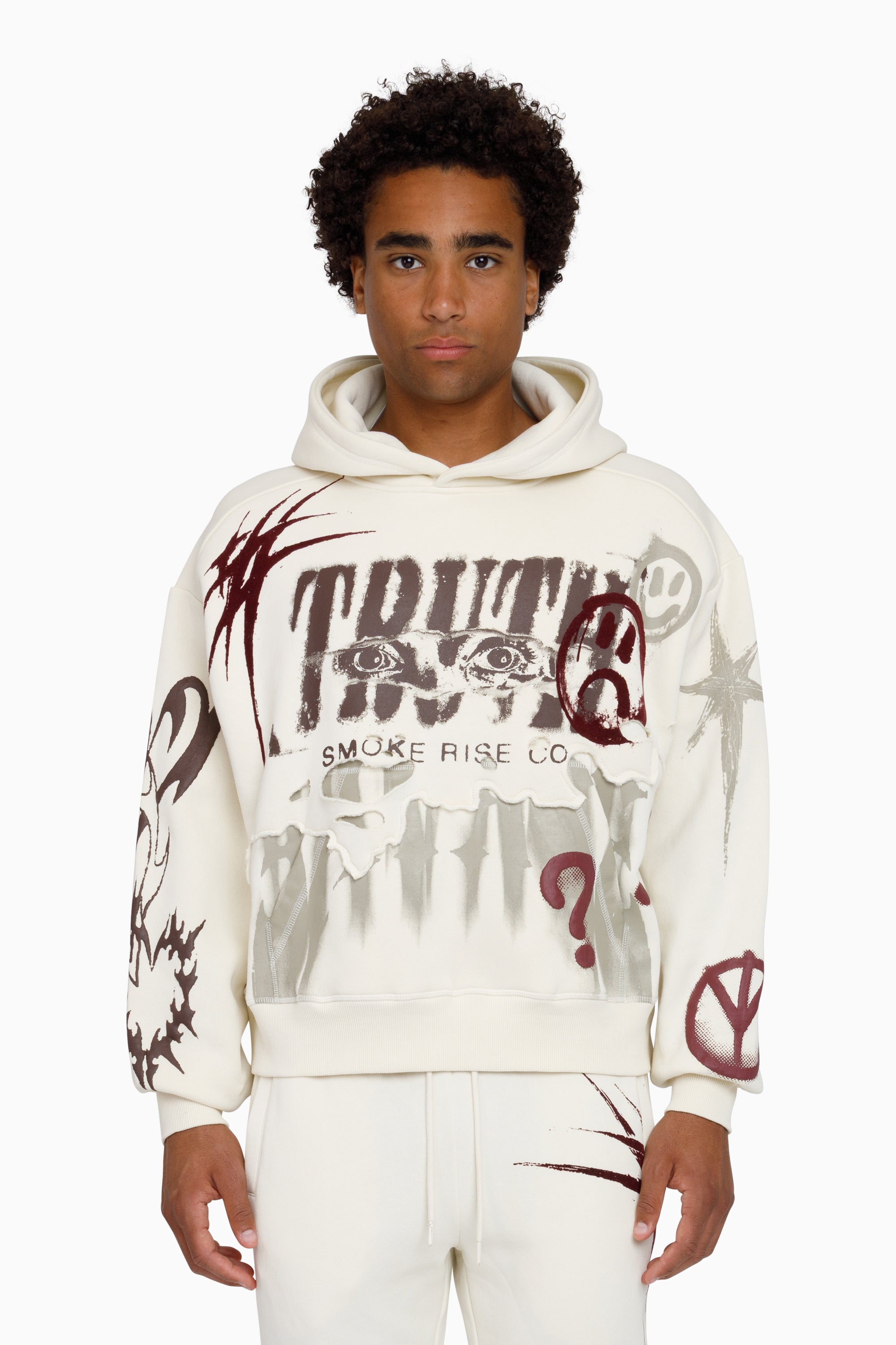 Smoke Rise "Truth" Fleece Jogging Suit - Turtledove
