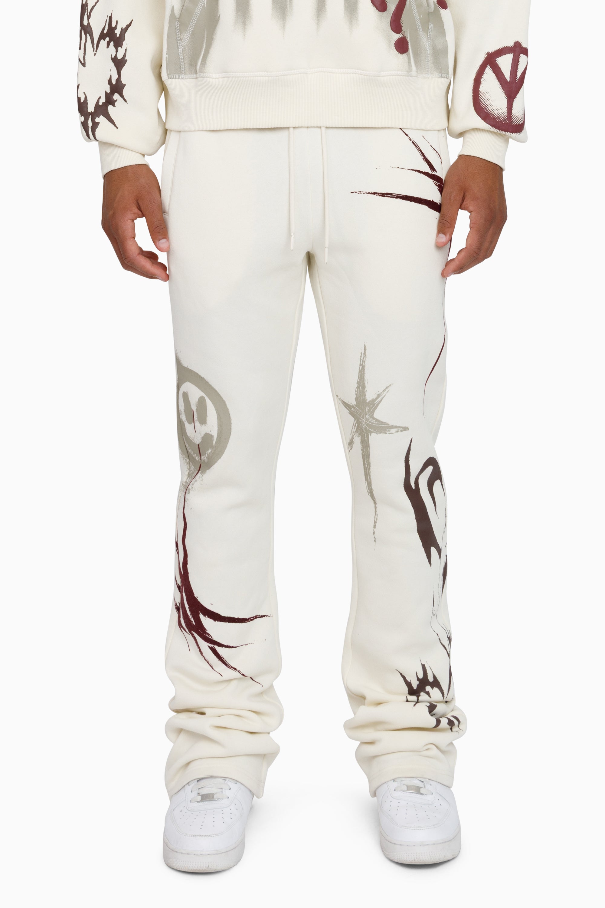 Smoke Rise "Truth" Fleece Jogging Suit - Turtledove